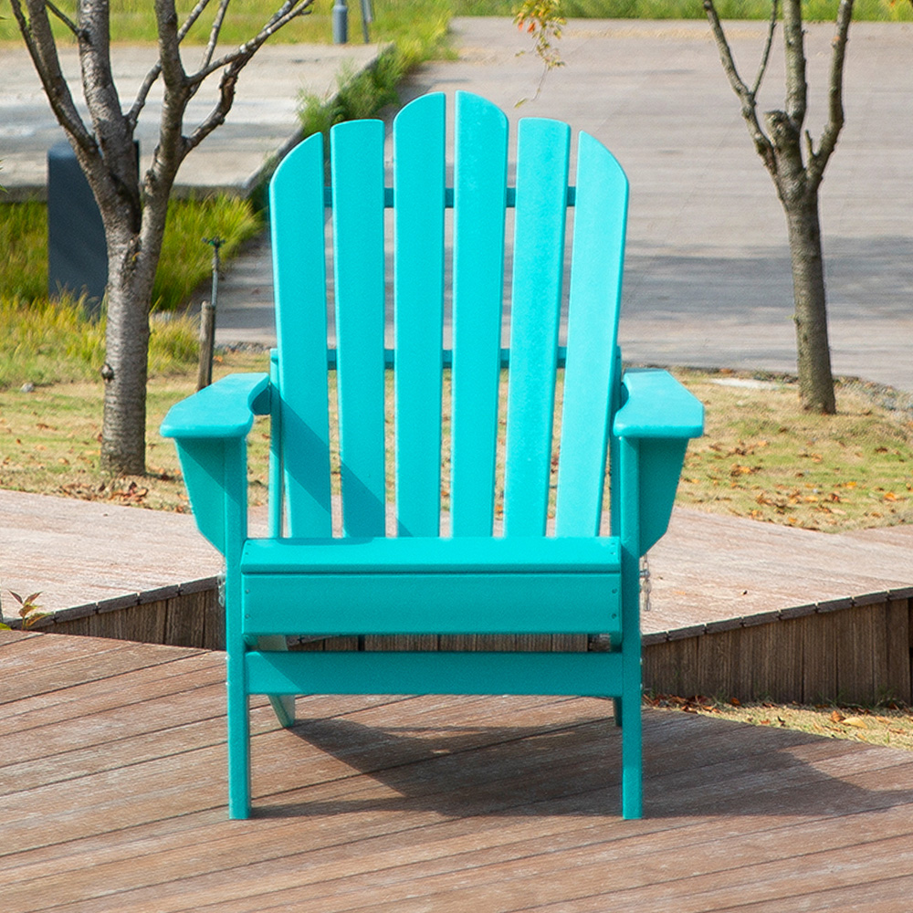 ADM010 Scaun pliabil HDPE în albastru Aqua - Scaun Adirondack pliabil